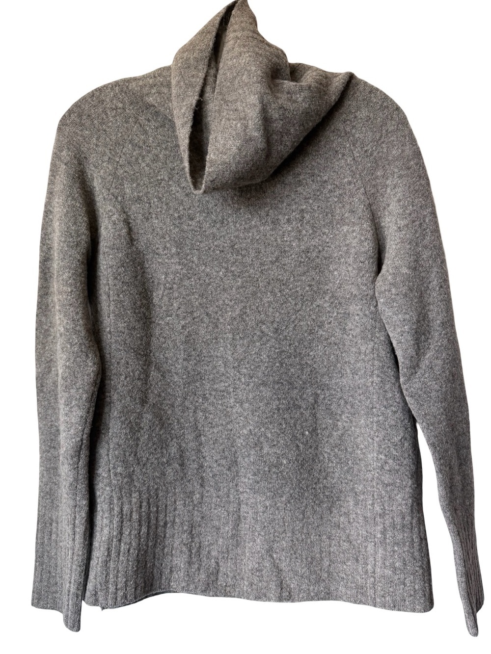 Aritzia Community Wool Yak Knit Hoodie Sweater XS Grey Soft Cozy Pullover - Picture 2 of 10